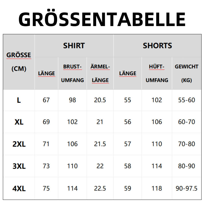 🔥Sommerrabatt von 50%🔥Herren-Sommer-Trainingsanzug mit Kurzarmshirt & Shorts