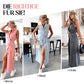 💃Sommer Neuankömmlinge halber Preis⏳Damen-Midi-Jeanskleid mit Taillenband