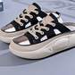 Atmungsaktive Slip-on-Sandalen mit Mesh und dickerer Sohle für Damen