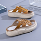 Atmungsaktive Slip-on-Sandalen mit Mesh und dickerer Sohle für Damen