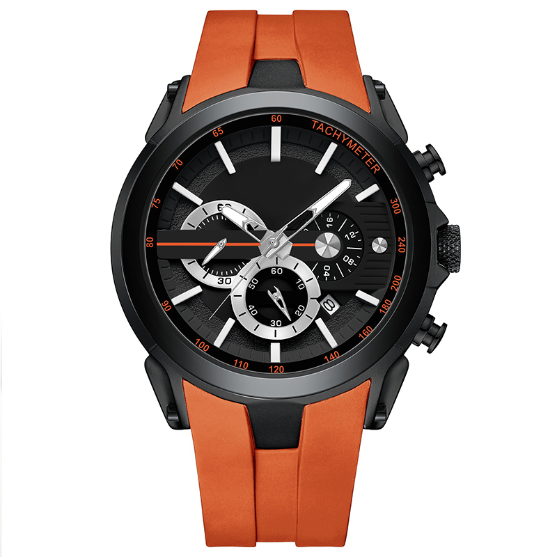 🔥Sportuhr im Stil mit Leuchtanzeige, Silikonarmband und wasserdichtem Design