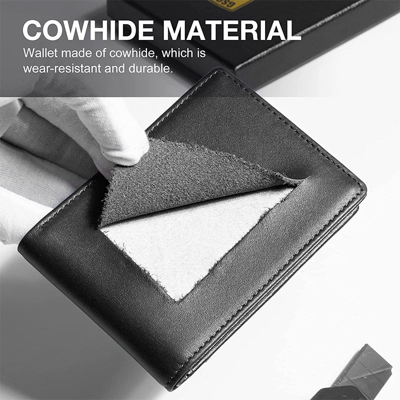 Schlanke Brieftasche für Männer mit Geldklammer