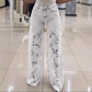 💃Sommermode vorwärts🌸Gespleißte Jeans mit Spitze🔥