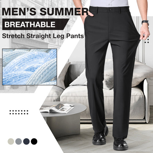 🔥Sommer-Special🎉Atmungsaktive Stretch-Hose für Herren mit geradem Bein