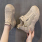 Damen Sommer atmungsaktive Dick-Sold Hollow Out Schuhe