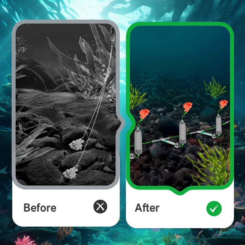 🎣2025 Heißer Verkäufer💥Driftstabile Grundmontage mit 3 Haken