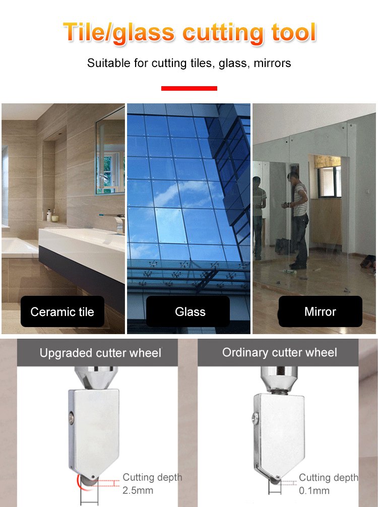 ✨ All-in-One-Fliesenkantenschneider – Fliesenschneidwerkzeug – Schneiden von Glasfliesen