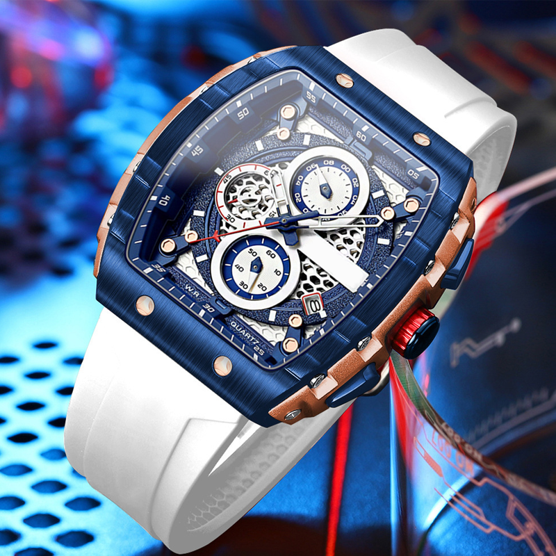 🌈Cyberpunk Futuristischer Stil⌚Multifunktionale Quarzuhr für Männer