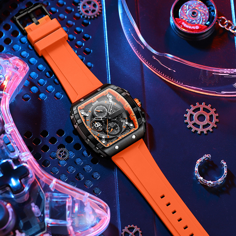 🌈Cyberpunk Futuristischer Stil⌚Multifunktionale Quarzuhr für Männer
