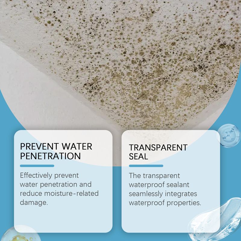 💧Transparentes & wasserdichtes Mehrzweckmittel – ideal für Küche, Bad & mehr