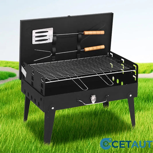 🔥 Tragbarer faltbarer Holzkohlegrill für Outdoor-Kochen