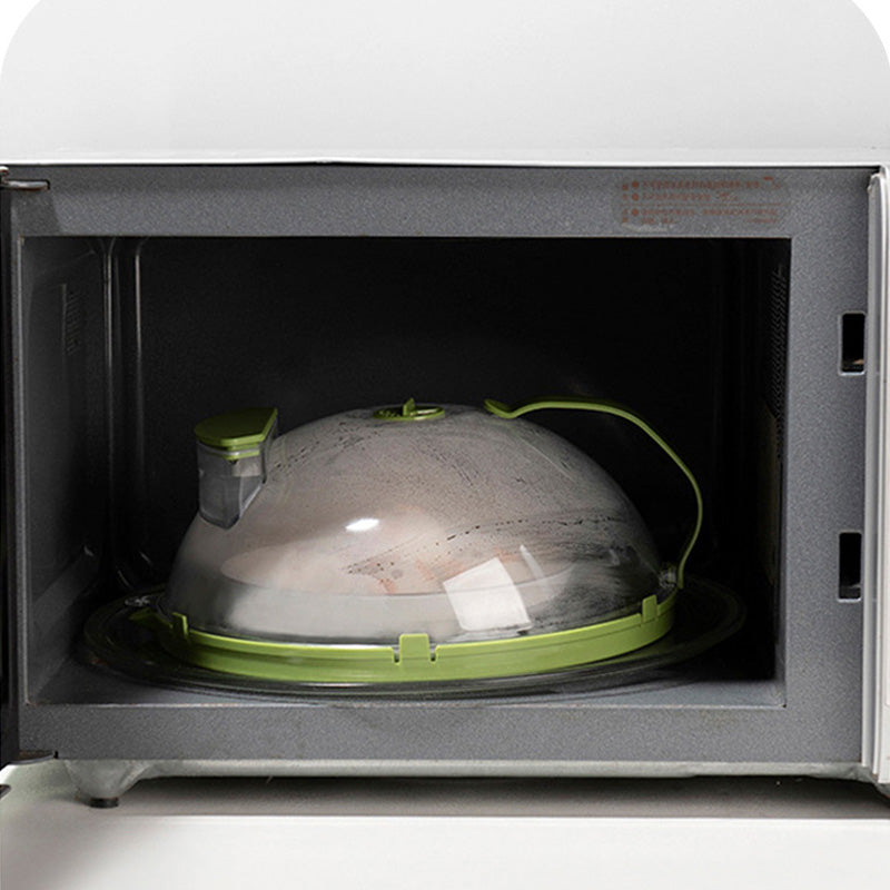 ⏳Begrenzte Zeit 50% Rabatt💥🫧💭✨Klare, spritzwassergeschützte, mikrowellengeeignete Abdeckung mit Wasserdampfer und Griff🫧💭✨