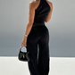 💐Ärmelloses Crop-Top und High-Waist-Hose-Outfit für Damen