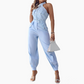 💐Ärmelloses Crop-Top und High-Waist-Hose-Outfit für Damen