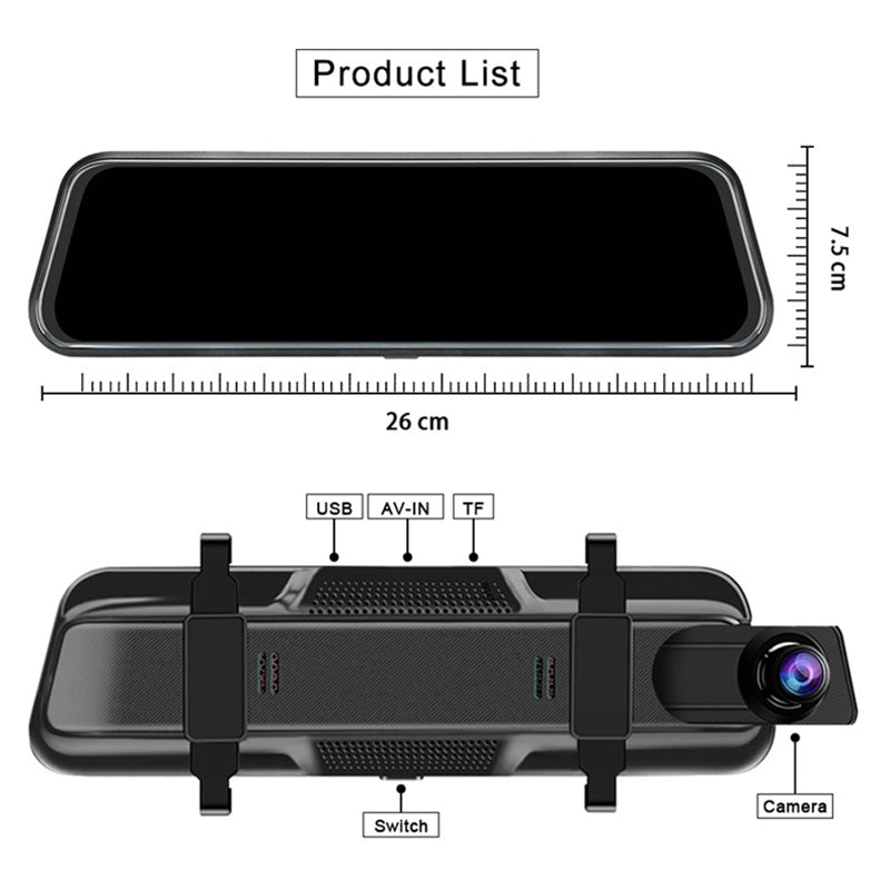 ⏰ Letzte 49 Stunden – Sonderangebot! 🔥Dashcam mit Touchscreen & Rückfahrkamera 🚘📹