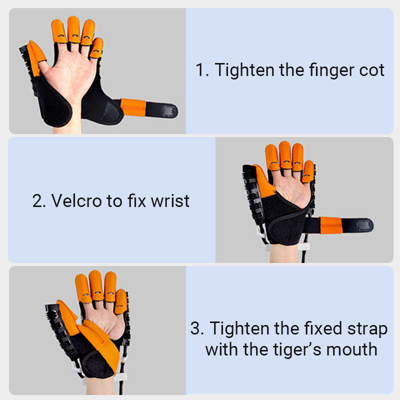[Besonderes Geschenk] Smart Finger Flexion Training Rehabilitation Handschuh & Maschine Set