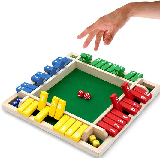 SHUT THE BOX - HOLZWÜRFEL-BRETTSPIEL🔥Viel Spaß beim Spielen mit Kindern