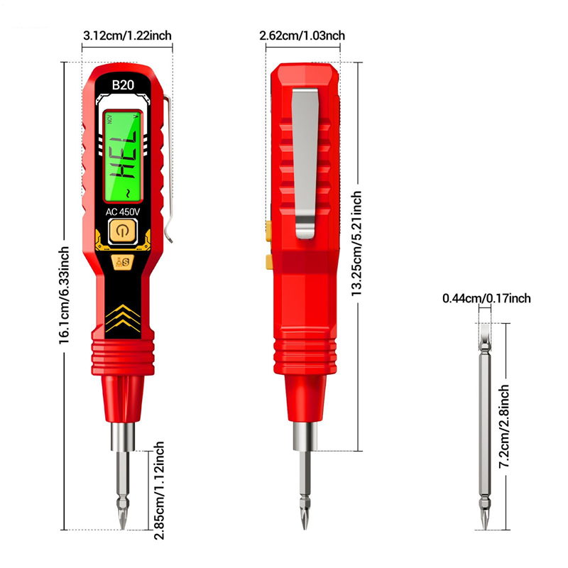 🔥Berührungsloser Spannungsprüfer mit LCD-Anzeige