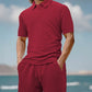 Zweiteiliges Herren-Set aus Freizeithemd und Shorts