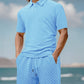 Zweiteiliges Herren-Set aus Freizeithemd und Shorts