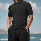 Zweiteiliges Herren-Set aus Freizeithemd und Shorts
