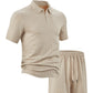 Zweiteiliges Herren-Set aus Freizeithemd und Shorts