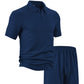 Zweiteiliges Herren-Set aus Freizeithemd und Shorts