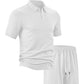 Zweiteiliges Herren-Set aus Freizeithemd und Shorts