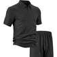 Zweiteiliges Herren-Set aus Freizeithemd und Shorts