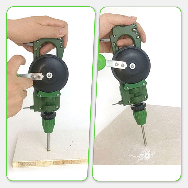 Multifunktionaler Glasschneider mit Bohrer und Messerschärfer