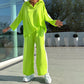 Lässiges Set im Farbblockdesign: Oberteil und Hose
