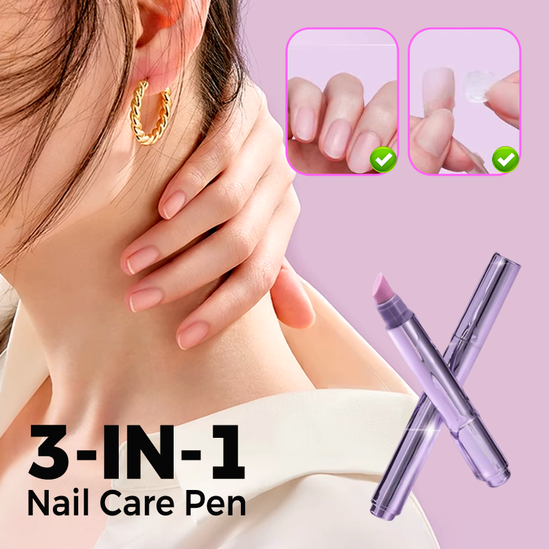 🔥Heißer Verkäufer 50% Rabatt🔥✨Kaufe 1 und erhalte 1 gratis 💜2025 Neuer und verbesserter 3-in-1-Nagelpflegestift.