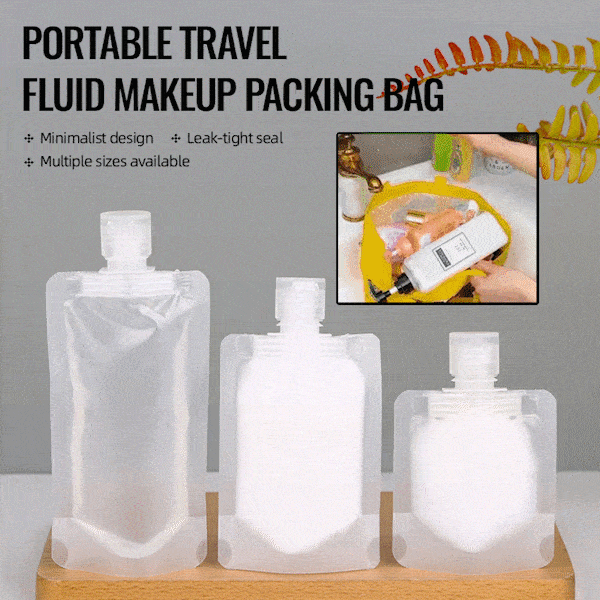 Tragbare Reise-Packtasche für flüssiges Make-up (10 Stück)