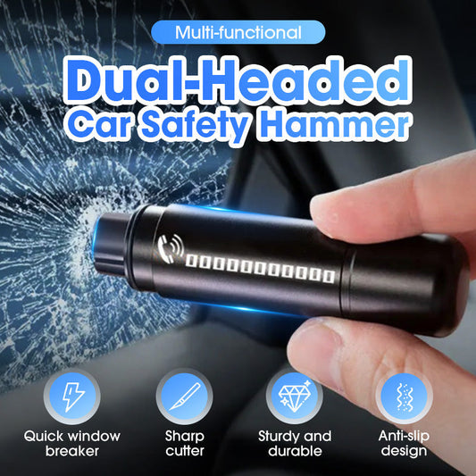 🔥Heiße neue Produkte🔥Multifunktionaler doppelköpfiger Auto-Sicherheitshammer💥Unverzichtbares Zubehör für unterwegs!