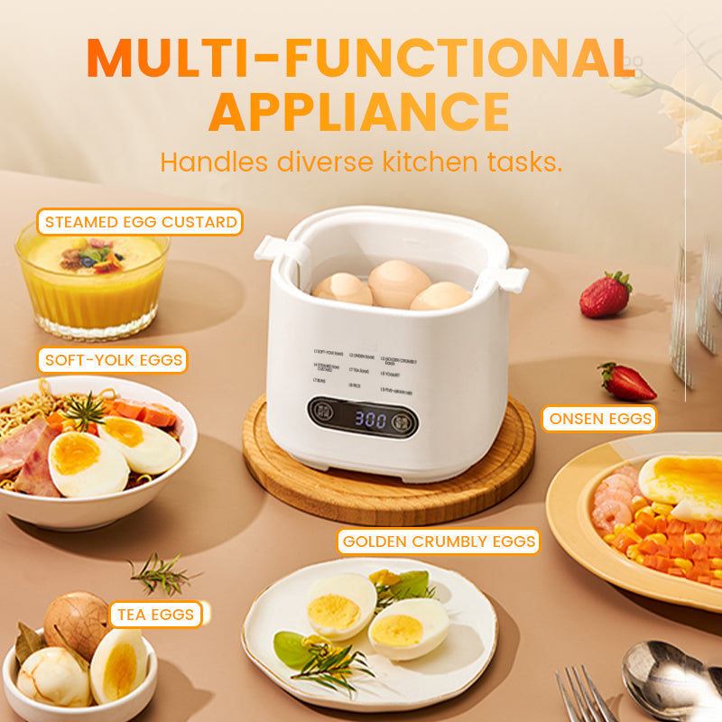 🎁Smart Mini-Eierkocher mit Touch-Panel – 6 Eier perfekt zubereitet | 50% Rabatt 🥚