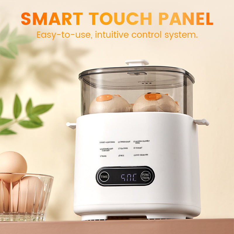 🎁Smart Mini-Eierkocher mit Touch-Panel – 6 Eier perfekt zubereitet | 50% Rabatt 🥚