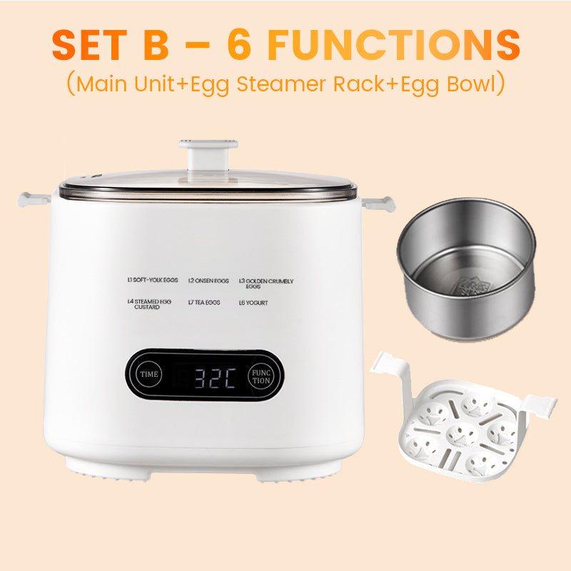 🎁Smart Mini-Eierkocher mit Touch-Panel – 6 Eier perfekt zubereitet | 50% Rabatt 🥚
