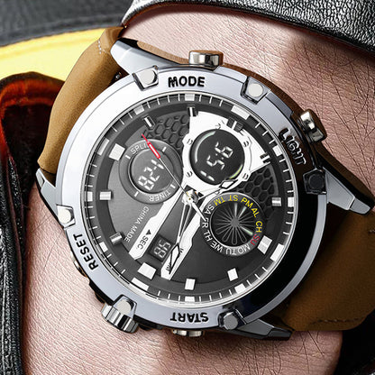 Multifunktionelle wasserdichte Herrenuhr mit Leuchtmasse