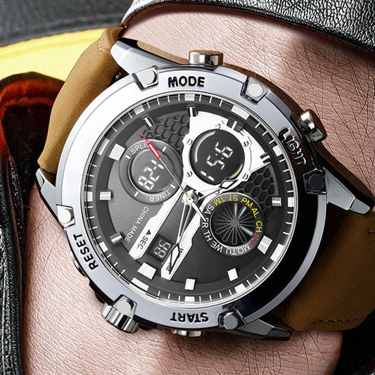 Multifunktionelle wasserdichte Herrenuhr mit Leuchtmasse