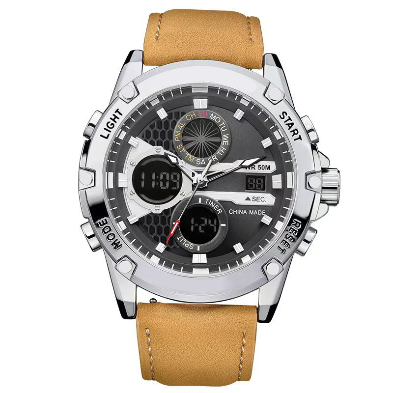 Multifunktionelle wasserdichte Herrenuhr mit Leuchtmasse
