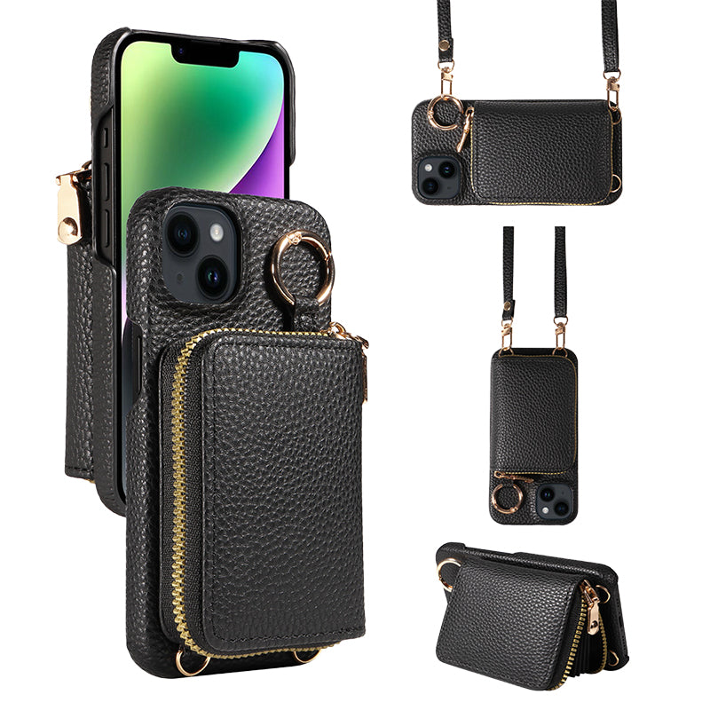 Tragbare Handytasche mit Kartenfächern für die iPhone-Serie