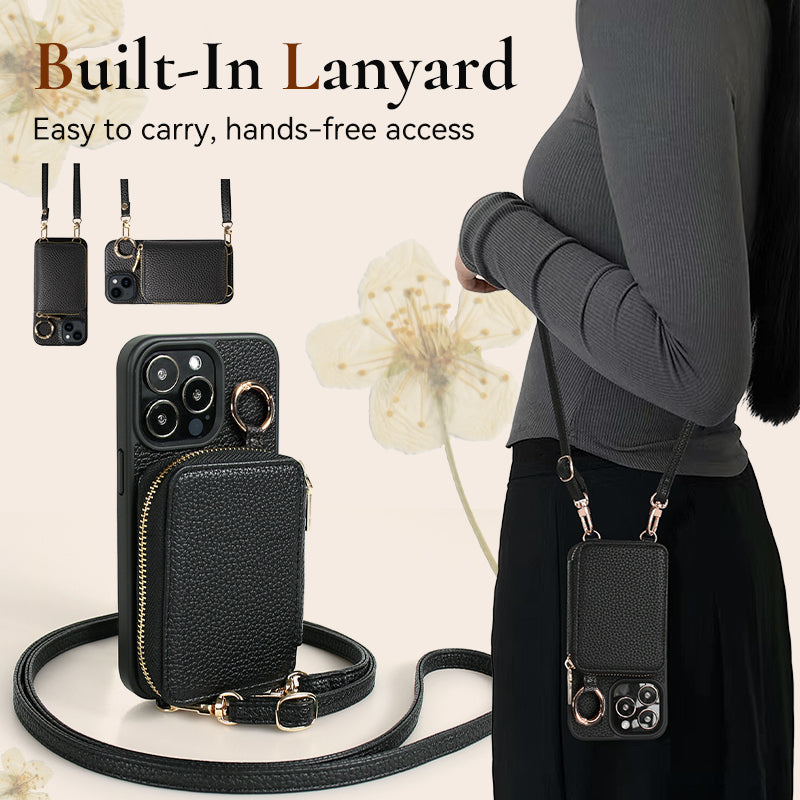 Tragbare Handytasche mit Kartenfächern für die iPhone-Serie