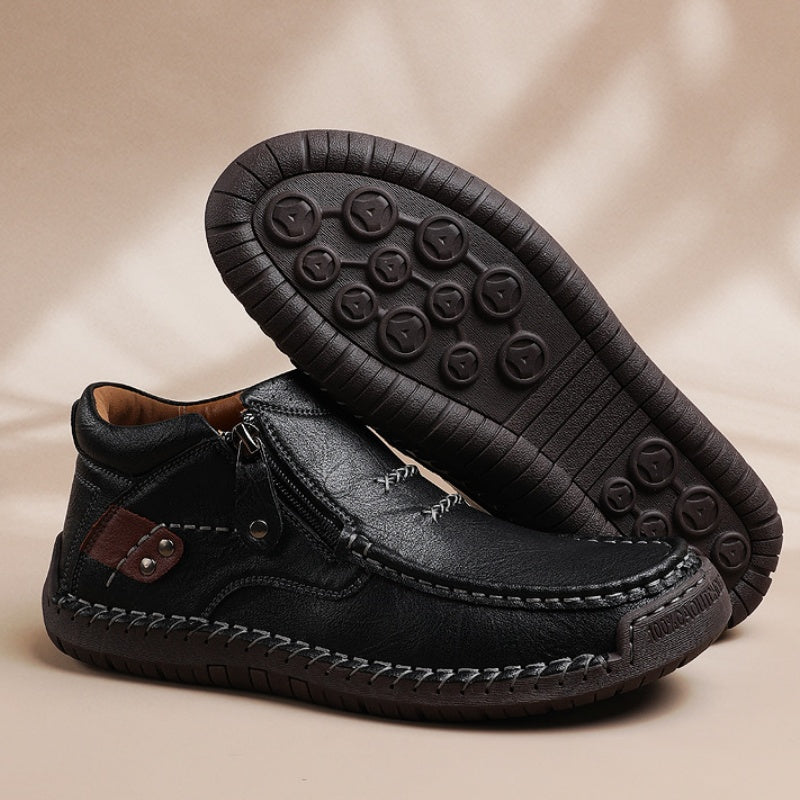 Outdoor-Sneaker für Herren im Retro-Stil aus PU-Leder