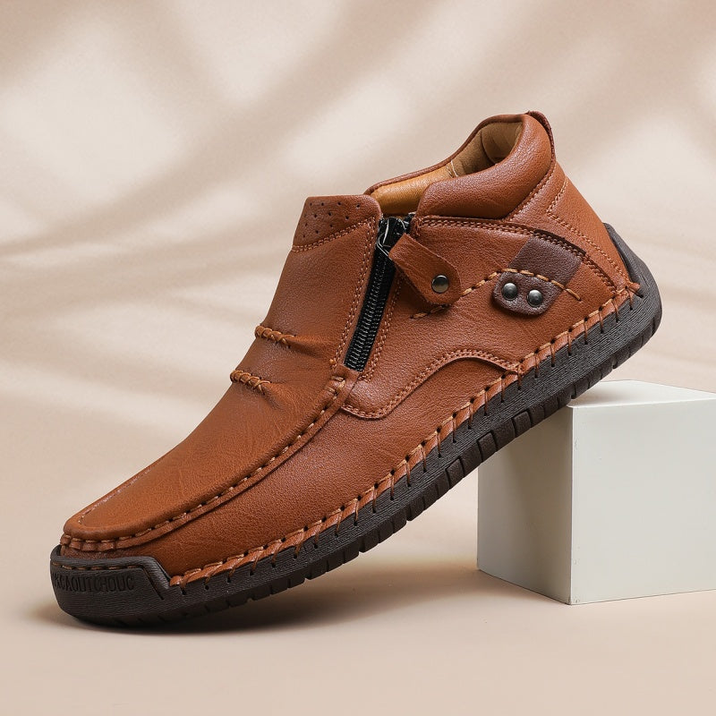 Outdoor-Sneaker für Herren im Retro-Stil aus PU-Leder