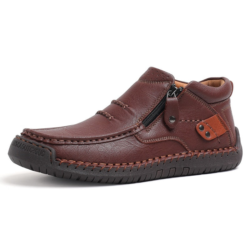 Outdoor-Sneaker für Herren im Retro-Stil aus PU-Leder