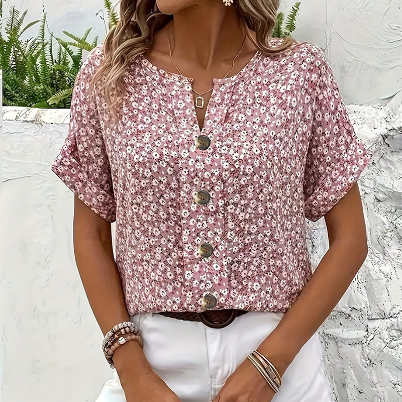 🔥Die besten Sommer-Hot-Seller🔥Elegantes, geblümtes Hemd für Frauen