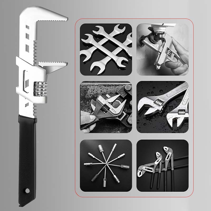 Verstellbarer Schraubenschlüssel mit großer Öffnung