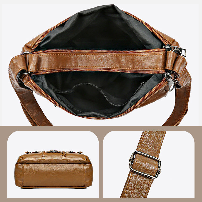 🔥Heiß begehrte High-End-Produkte🔥Vintage-Handtasche für Damen aus weichem PU-Leder