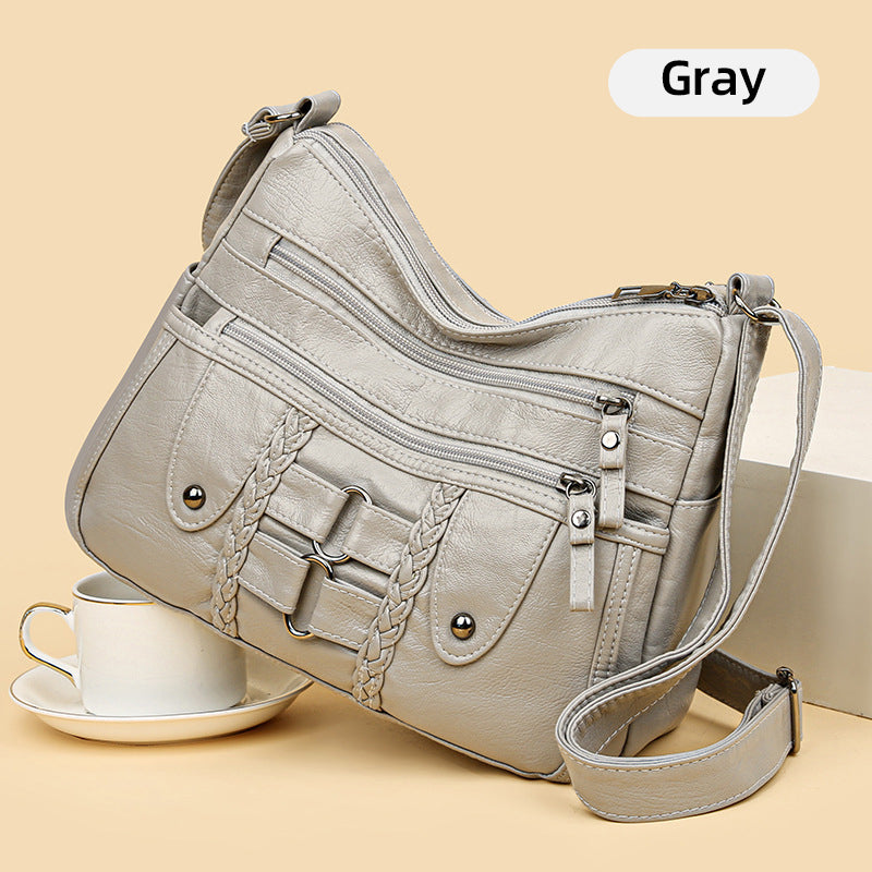 🔥Heiß begehrte High-End-Produkte🔥Vintage-Handtasche für Damen aus weichem PU-Leder