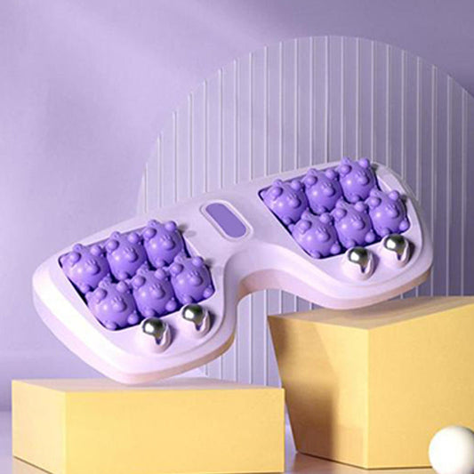 💜Der bequemste Blutkreislauf-Förderer💜Tragbare Doppelfußmassagewalze